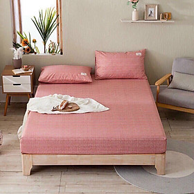 Bộ Ga Giường Và Vỏ Gối Cotton TICI ADU79 Bedding Mềm Mại Đem Đến Giấc Ngủ Mơ Ước Đủ Kích Thước Trải Nệm 1m4, 1m6, 1m8 Chưa Gồm Chăn