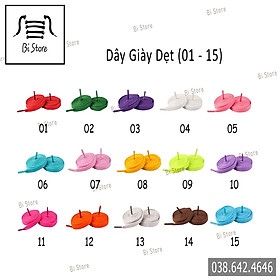 Dây giày dẹt Air Force 1 (AF1), Nike Air Jordan (AJ),... bảng 30 màu