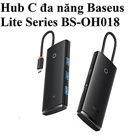 Mua Hub / Bộ chia cổng Type-C đa năng 5 in 1 Baseus Lite Series  BS-OH018 - Hàng chính hãng