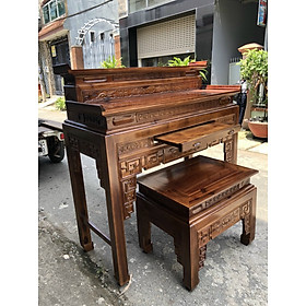 Mua Bộ án gian gỗ tràm 2 tầng mẫu hiện đại bàn thờ gia tiên ngang 1m53