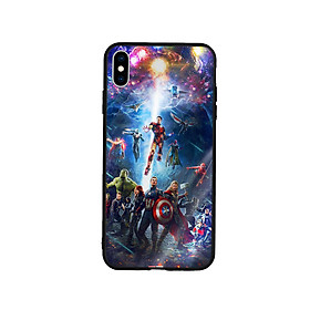 Ốp Lưng Kính Cường Lực cho điện thoại Iphone Xs Max - Marvel 02