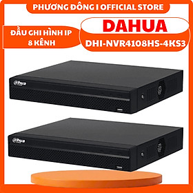 ĐẦU GHI HÌNH IP DAHUA DHI-NVR4108HS-4KS3-VN 8 KÊNH - HỖ TRỢ ĐẾN 12MP, HỖ TRỢ Ổ CỨNG, HỖ TRỢ SMD, CHUẨN TƯƠNG THÍCH ONVIF