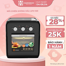 Nồi Chiên Không Dầu Cơ HAWONKOO AFH-100-TQ 10 Lít 1500W Hàng Chính Hãng Bảo Hành 12 Tháng - Thương Hiệu Hàn Quốc