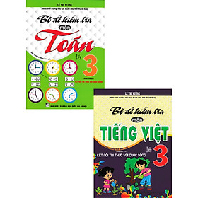 Hình ảnh Sách tham khảo- Combo Bộ Đề Kiểm Tra Môn Tiếng Việt + Toán Lớp 3 (Dùng Kèm SGK Kết Nối) (Bộ 2 Cuốn)_HA
