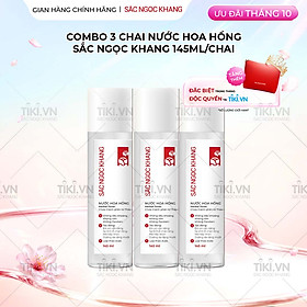 Combo 3 Chai Nước Hoa Hồng Sắc Ngọc Khang 145ml