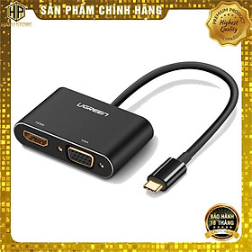 Mua Cáp chuyển USB Type-C to HDMI và VGA Ugreen 50318 chính hãng -Hàng Chính Hãng