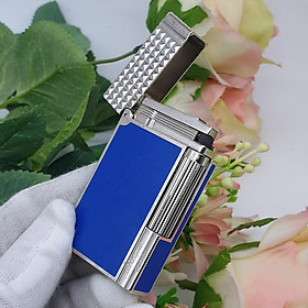 Mua Vỏ Hột Quẹt Bật Lửa Upon D168X Họa Tiết Nền Xanh Ô Vuông Kim Cương Độc Đáo - Dùng Ga Đá Cao Cấp