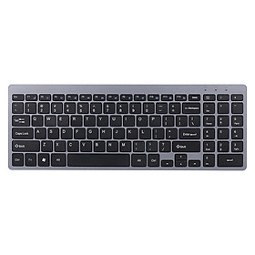 Bàn Phím Không Dây 2.4G Siêu Mỏng Yên Tĩnh 95 Phím Cho Máy Tính Xách Tay PC - Màu Đen Tiếng Anh