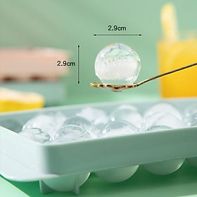Mua Khay Làm Đá Thạch Bi Có Lắp Nhựa Tròn Làm Hoa Quả Trái Cây Khuôn Đá Viên Tròn 33 Viên