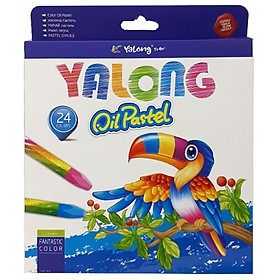 Sáp Dầu 24 Màu Yalong 95086-24 - Bao Bì Màu Xanh