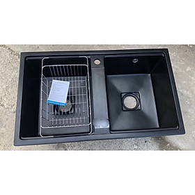 Mua Chậu rửa bát đá đen 2 hố cân CHINOX 8450 nhập khẩu siêu mịn