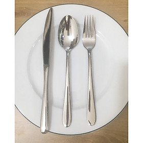 Mua Bộ dao muỗng nĩa inox đuôi tròn trơn HDM12