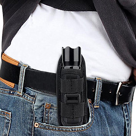 360° Rotating Flashlight Pouch Holster Holder Case Pouch with Belt Clip Duty