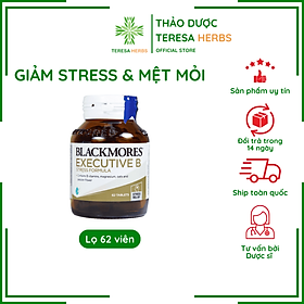 Viên Uống Giảm Căng Thẳng Hỗ Trợ An Thần Blackmores Executive B Stress Formula Lọ 62 Viên