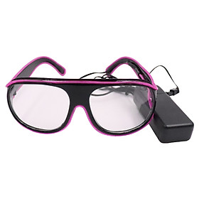 YJ008 Led Glasses 10 Colors Optional Light Up El Wire Neon Rave Glasses Twinkle Glowing Party Club Holiday Bar