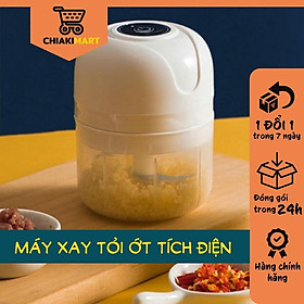 Mua Máy Xay Mini Tỏi Ớt  Rau Củ  250ml  03 Lưỡi dao  Cổng Sạc USB Siêu Tiện Lợi Mẫu Mới 2021