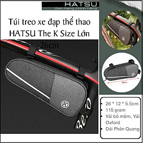 Túi treo xe đạp thể thao HATSU The K Size Lớn 26cm