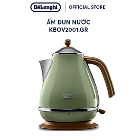 Mua  Hàng chính hãng  Ấm đun nước siêu tốc DeLonghi Icona Vintage KBOV2001 (BG/ GR)