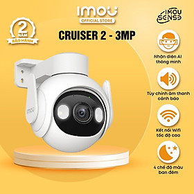 Camera Wifi ngoài trời Imou Cruiser 2 3MP I IPC-GS7EP-3M0WE I Đàm thoại 2 chiều I Phát hiện chuyển động I IP66  Hàng chính hãng - Camera  Thẻ Nhớ 64G