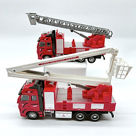 Mô hình xe ô tô, xe đồ chơi chạy cót, xe cứu hoả đồ chơi cho bé có pin, đèn nhạc nhựa abs - Quà tặng yêu thích cho bé