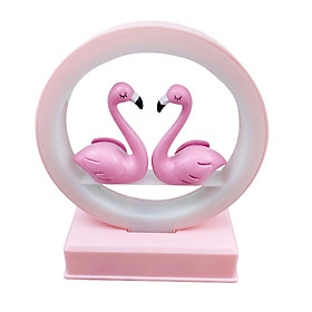 Flamingo Night Light with Music Battery Operated for Party Bedroom Gift