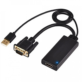 Mua Cáp VGA to HDMI có âm thanh nguồn USB
