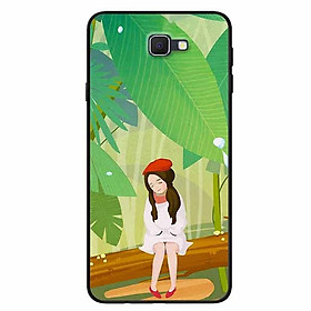 Ốp lưng dành cho Samsung J7 Prime mẫu Cô Gái Mũ Tiêu Đỏ