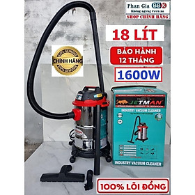 Mua  chính hãƞg  Máy hút bụi KHÔ ƯỚT JETMAN 18L CÔNG SUẤT 1600W  CÓ CHỨC NĂNG THỔI  100% DÂY ĐỒNG