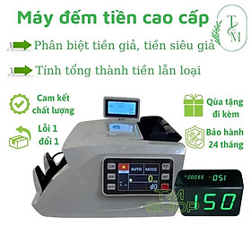 MÁY ĐẾM TIỀN GLORY - 8200PRO, máy đếm tiền cao cấp, phát hiện tiền g.ỉa siêu chuẩn, đếm số lượng tiền lớn trong ngày, siêu bền, bảo hành 24 tháng