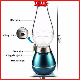 Mua ĐÈN THẦN CẢM ỨNG THẦN KÌ THỔI SÁNG TẮT TIỆN LỢI - ĐÈN ĐỂ BÀN HỌC THIẾT KẾ ĐỘC ĐÁO SẠC PIN
