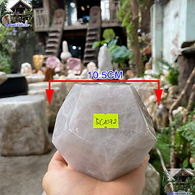 Mua Đá thạch anh 12 mặt giúp phát triển luồng khí tốt-10.5cm-1.3kg-QC1072