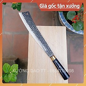 Mua Dao Chặt Phát Hoang  Lưỡi 33 Rèn Từ Thép Nhíp Dập Vân 2 Mặt Cao Cấp