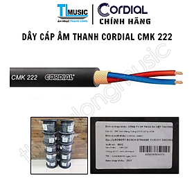 CORDIAL CMK 222 – Dây Microphone Cao Cấp Sản Xuất Tại Đức | Dây Tín Hiệu Âm Thanh Chống Nhiễu - Hàng Chính Hãng