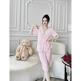 đồ bộ pizama - Mẫu 3 - S (40-48kg)