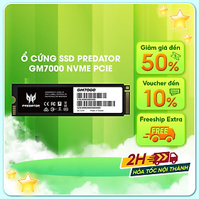 Mua Ổ cứng Acer SSD Predator GM7000 NVMe PCIe Gen4 Gaming Tốc độ đọc 7400 MB/s - HÀNG CHÍNH HÃNG Bảo hành 5 năm