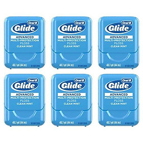 Vỉ 6 Hộp Chỉ Nha Khoa Oral-B Glide Advanced Multi-Protection Floss Mỹ 44m(hộp)