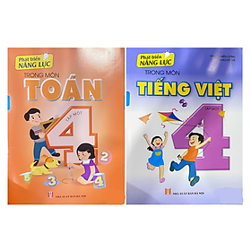 Sách - Combo phát triển năng lực trong môn Toán + Tiếng Việt 4 - tập 1