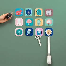 Mua Combo 4 móc treo dán tường hình hoạt hình chịu lực tốt