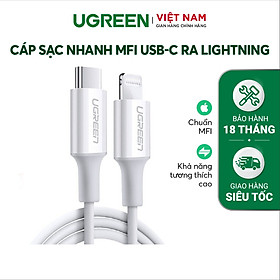 Cáp sạc và truyền dữ liệu, dài từ 0.25-3m UGREEN US171 USB-C sang liningg - Hàng chính hãng - Bảo hành 18 tháng 1 đổi 1