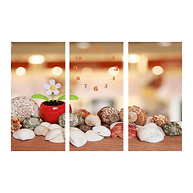 Đồng hồ tranh đá và ốc TDH62