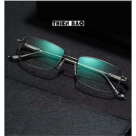 Kính viễn thị, kính lão thị trung niên toàn viền titanium siêu dẻo nhẹ bền KV60Đ tròng Nhật cho Nam nữ