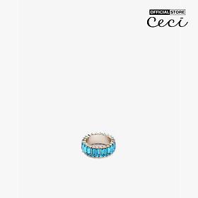 CECI - Nhẫn nữ bản to đính đá