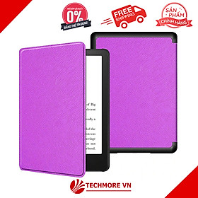 Combo Máy đọc sách All New Kindle Paperwhite 5 11th Gen và Bao da - Hàng nhập khẩu - Tím - 16GB