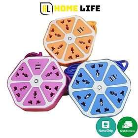 Mua Ổ Điện USB Chống Giật Hình Lục Giasc Đa Năng