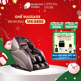 Ghế Massage thương gia Buheung MK-8800, da cao cấp, 6 chương trình massage tự động, 3 chương massage 3D, bảo hành chính hãng