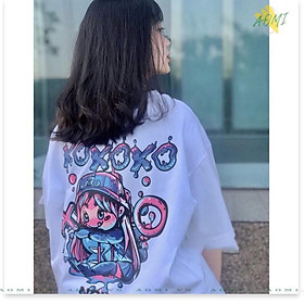 Áo thun phông tay lỡ form rộng XO N.O.W unisex có form tay ngắn cho trẻ em FASHION
