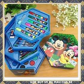 Hộp Bút Vẻ Đủ Màu Hộp Bút Chì 4 Tầng Cho Bé GIúp Phát Triên Sáng Tạo