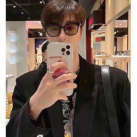 Kính râm màu nâu nhạt nam nữ thời trang 