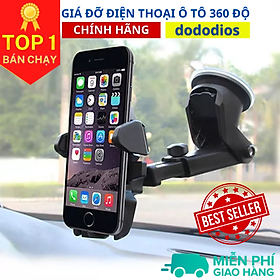 Mua GIÁ ĐỠ ĐIỆN THOẠI Ô TÔ 360 độ  kẹp điện thoại đa năng 3 chức năng gắn trên xe ô tô độc đáo - Hàng Chính Hãng DoDoDios