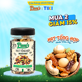 Hạt Dinh Dưỡng Tổng Hợp Mix 6 Loại Macca, Hạnh Nhân, Hạt Điều, Nhân Hạt Óc Chó, Hạt Bí, Nho Úc Pams